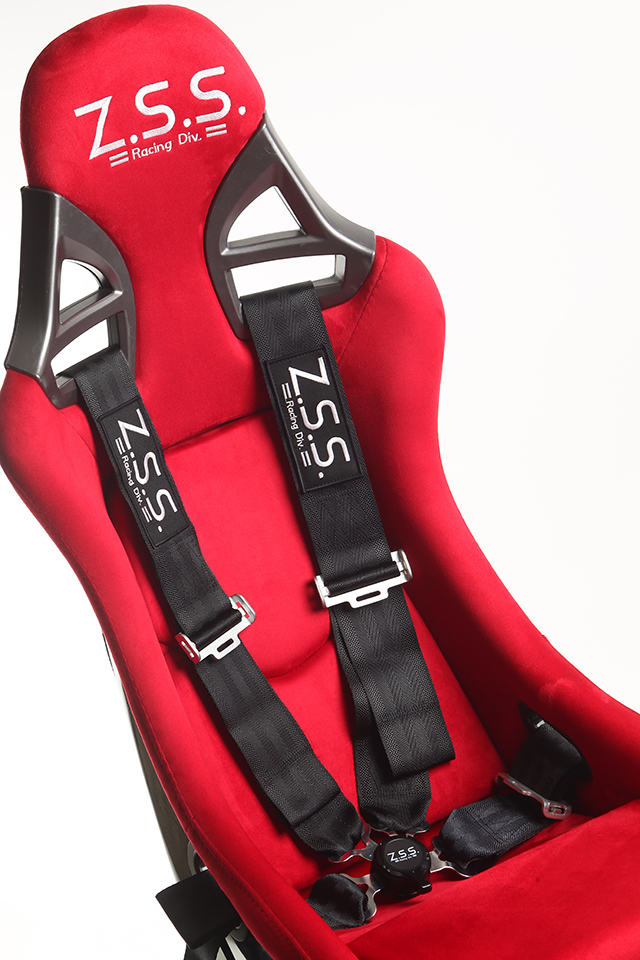 Racing Harness 5点式 3インチ シートベルト レーシングハーネス レッド  ZSS - 2